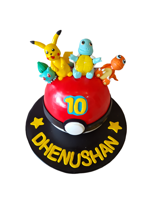 Pokemon Fondant Cake