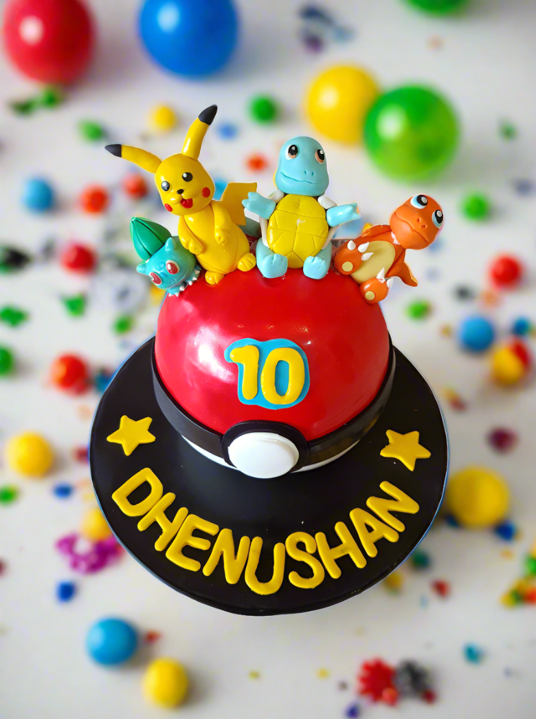 Pokemon Fondant Cake