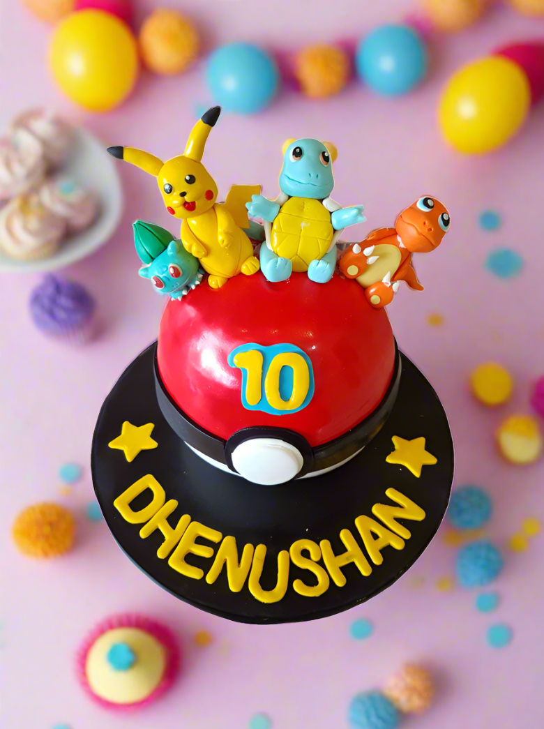 Pokemon Fondant Cake