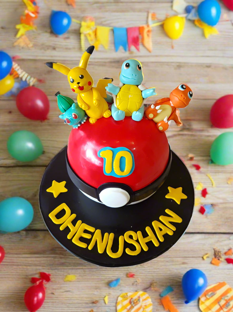 Pokemon Fondant Cake