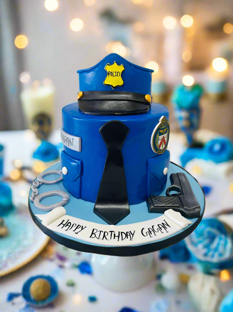 Police Fondant Cake