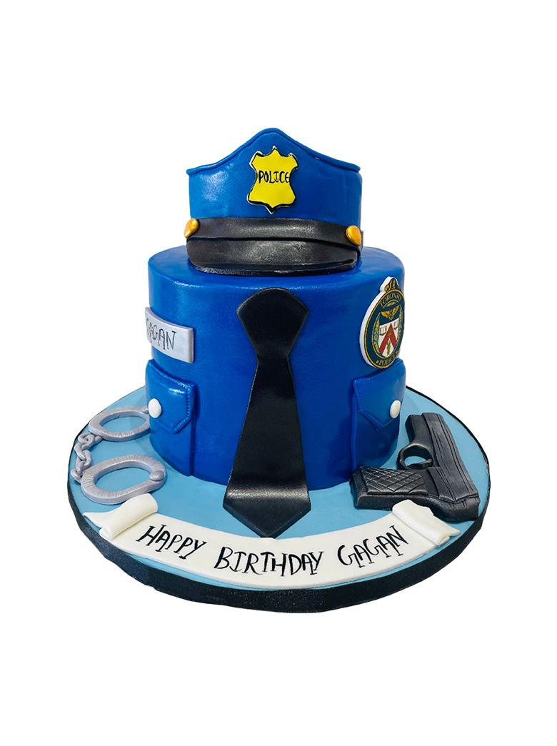 Police Fondant Cake
