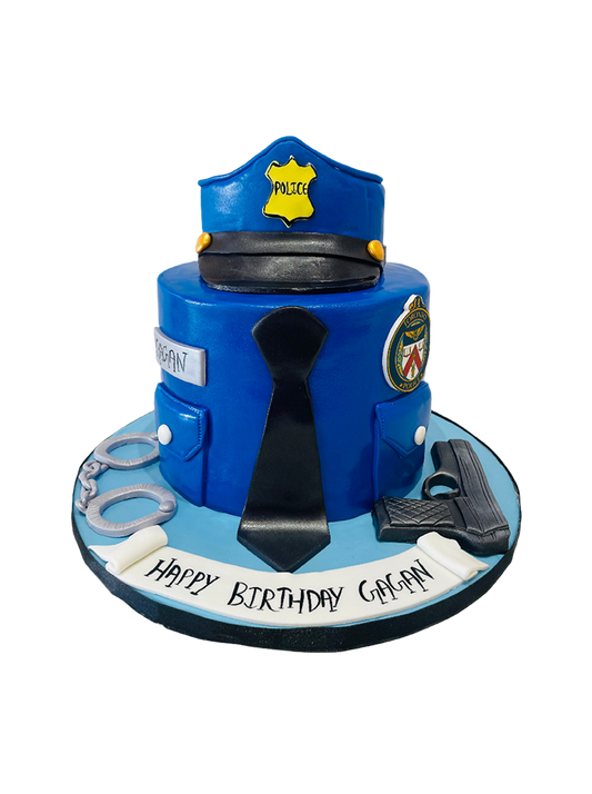 Police Fondant Cake