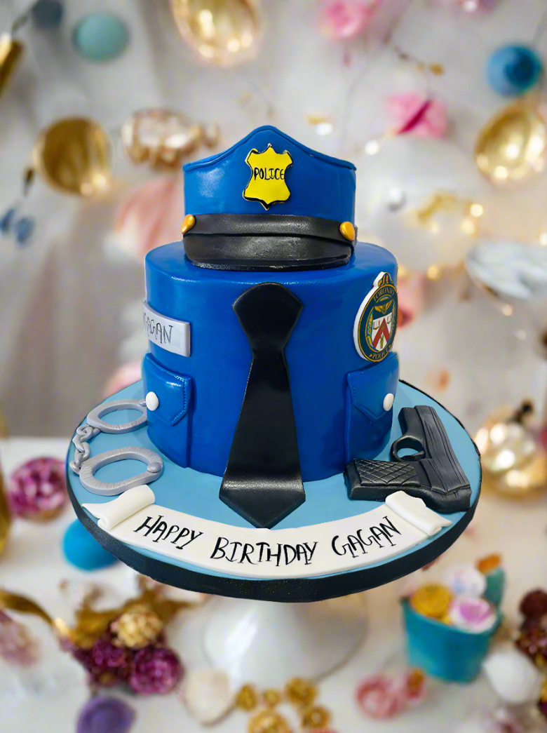 Police Fondant Cake