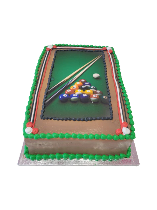 Pool Table Photo Cake