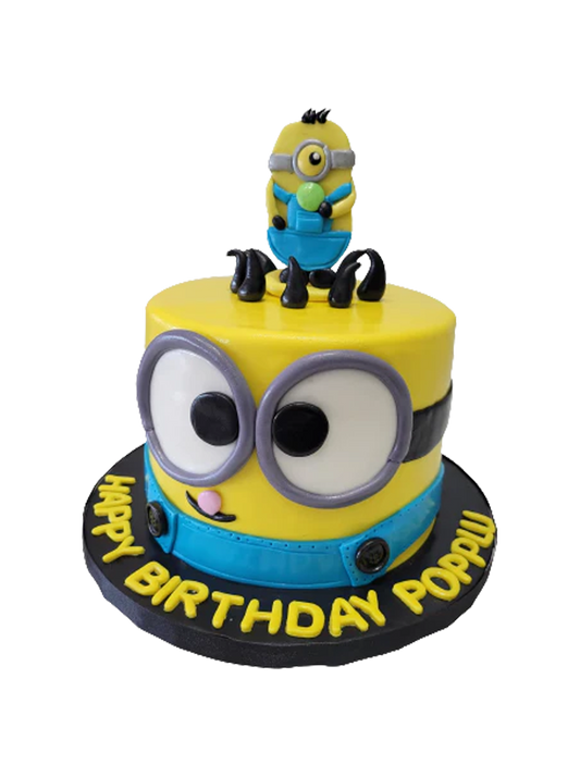 Popplu Minion Fondant Cake