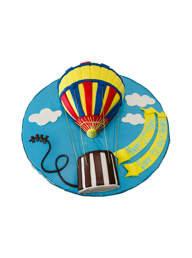 Parachute Molded Fondant Cake