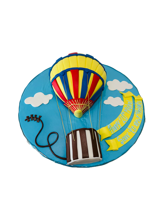 Parachute Molded Fondant Cake