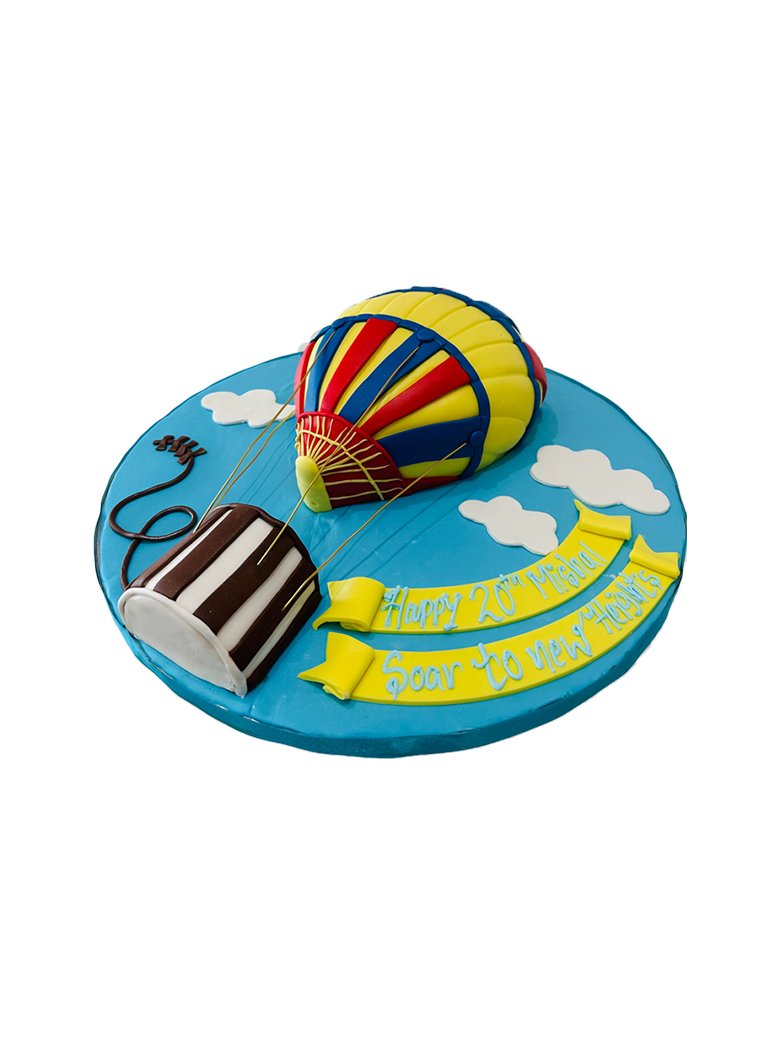 Parachute Molded Fondant Cake
