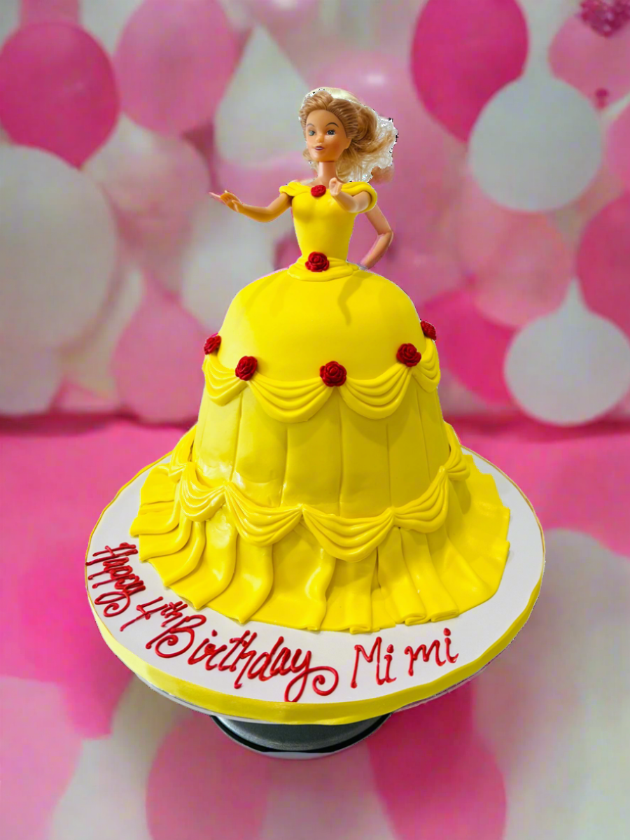 PRINCESS BELLA FONDANT BARBIE CAKE