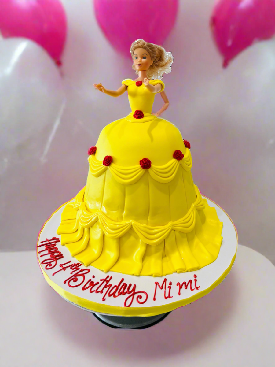 PRINCESS BELLA FONDANT BARBIE CAKE