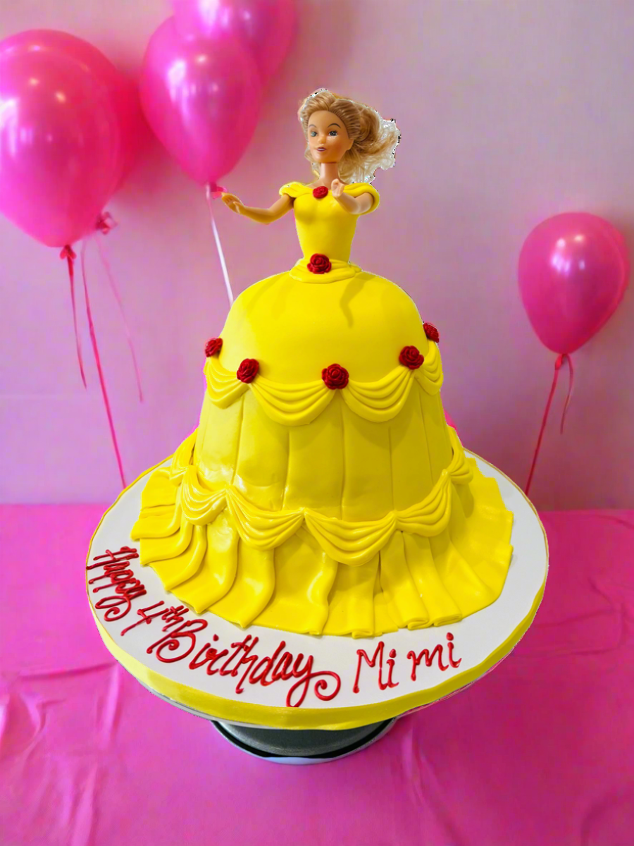 PRINCESS BELLA FONDANT BARBIE CAKE