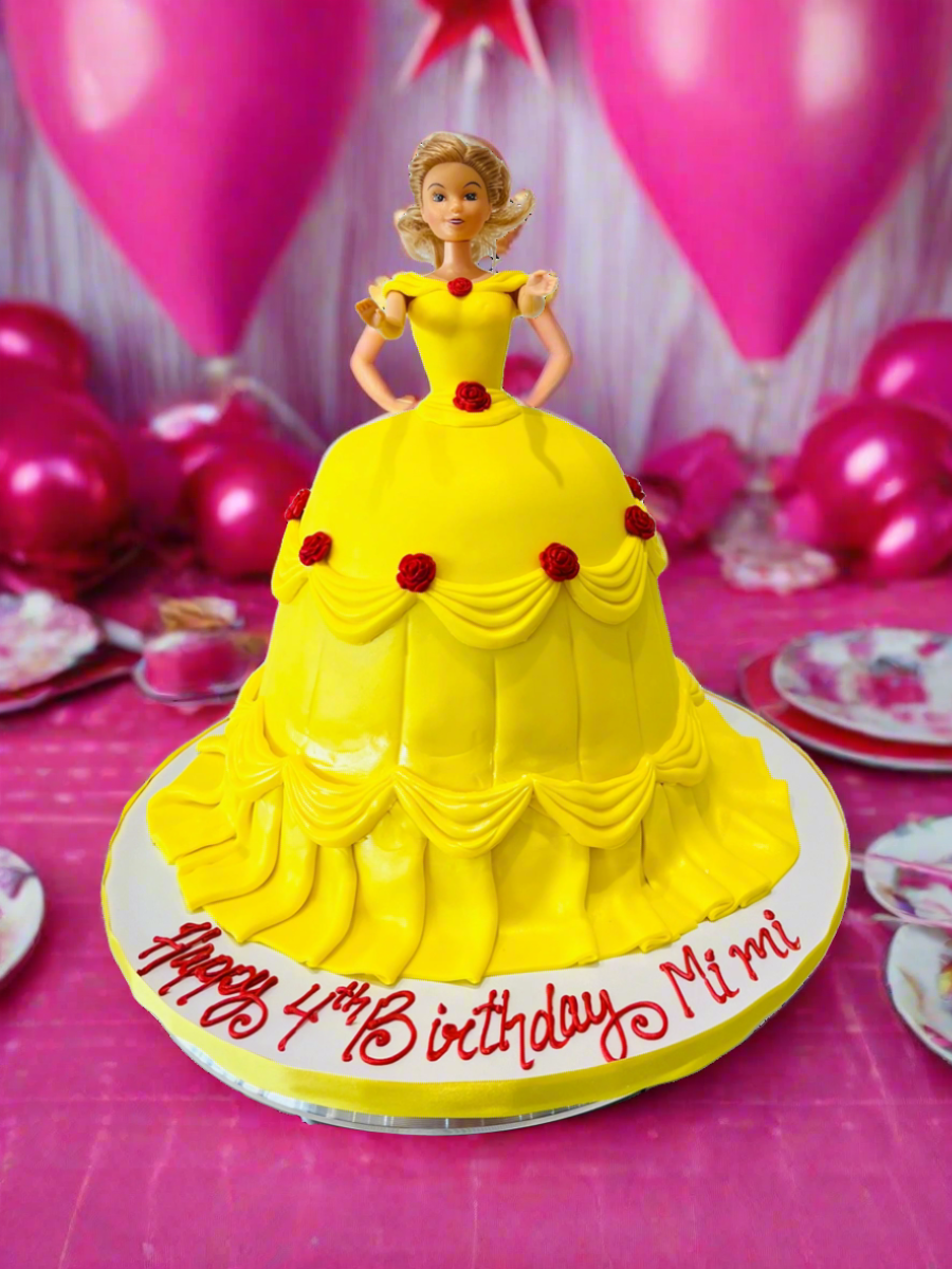 PRINCESS BELLA FONDANT BARBIE CAKE