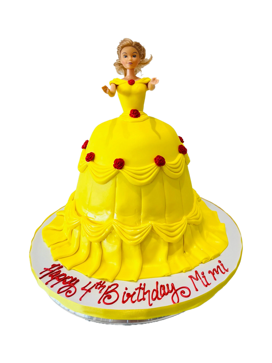 PRINCESS BELLA FONDANT BARBIE CAKE