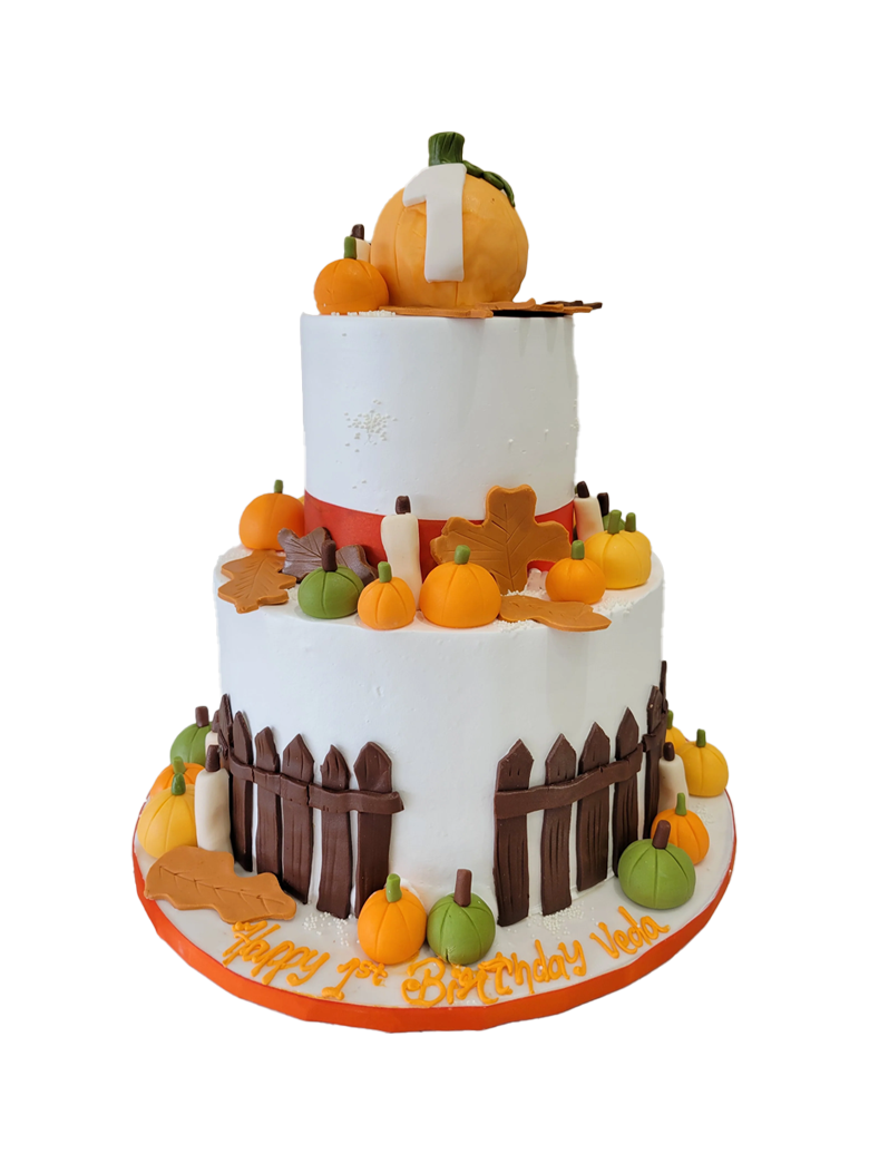 Veda Pumpkin Tiered Cake