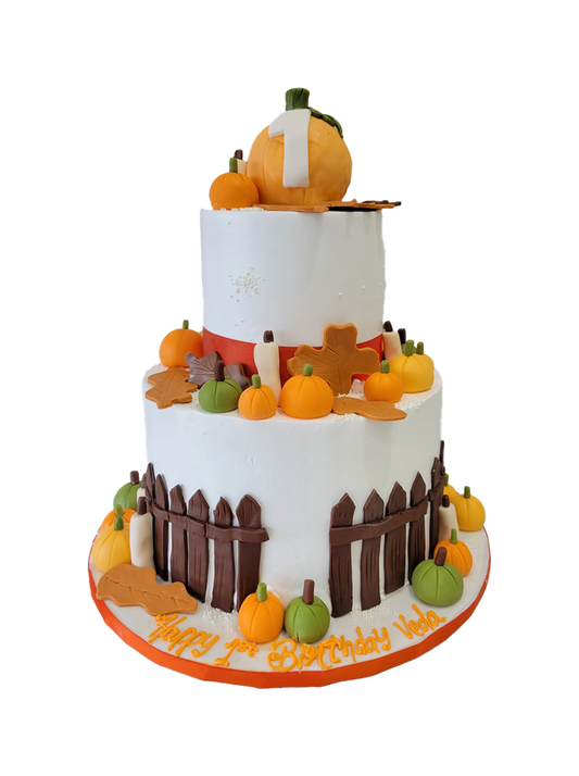 Veda Pumpkin Tiered Cake