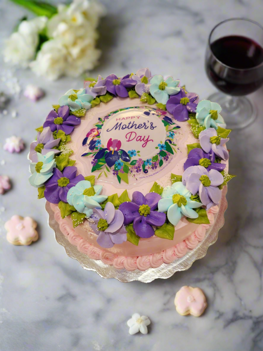 Purple & Blue Mother's Day Cake
