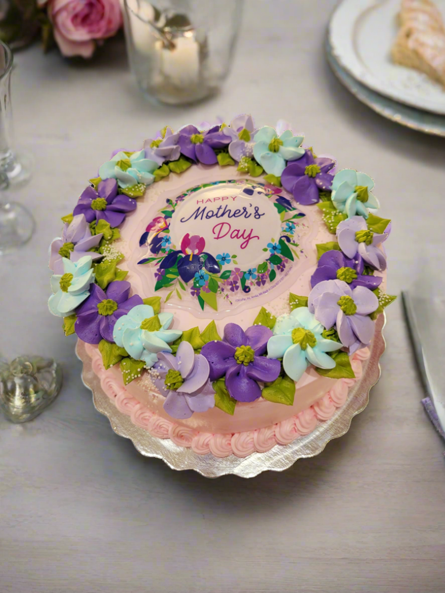 Purple & Blue Mother's Day Cake