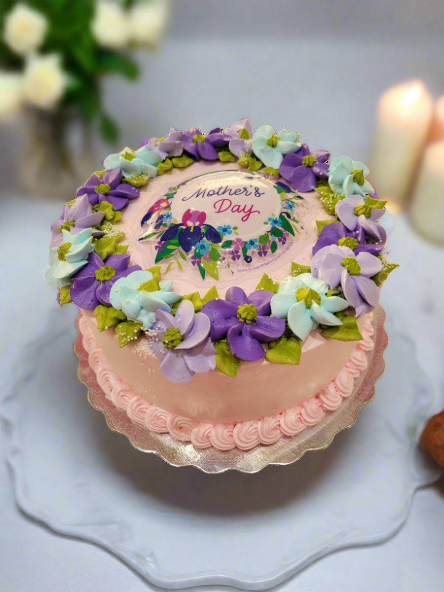 Purple & Blue Mother's Day Cake
