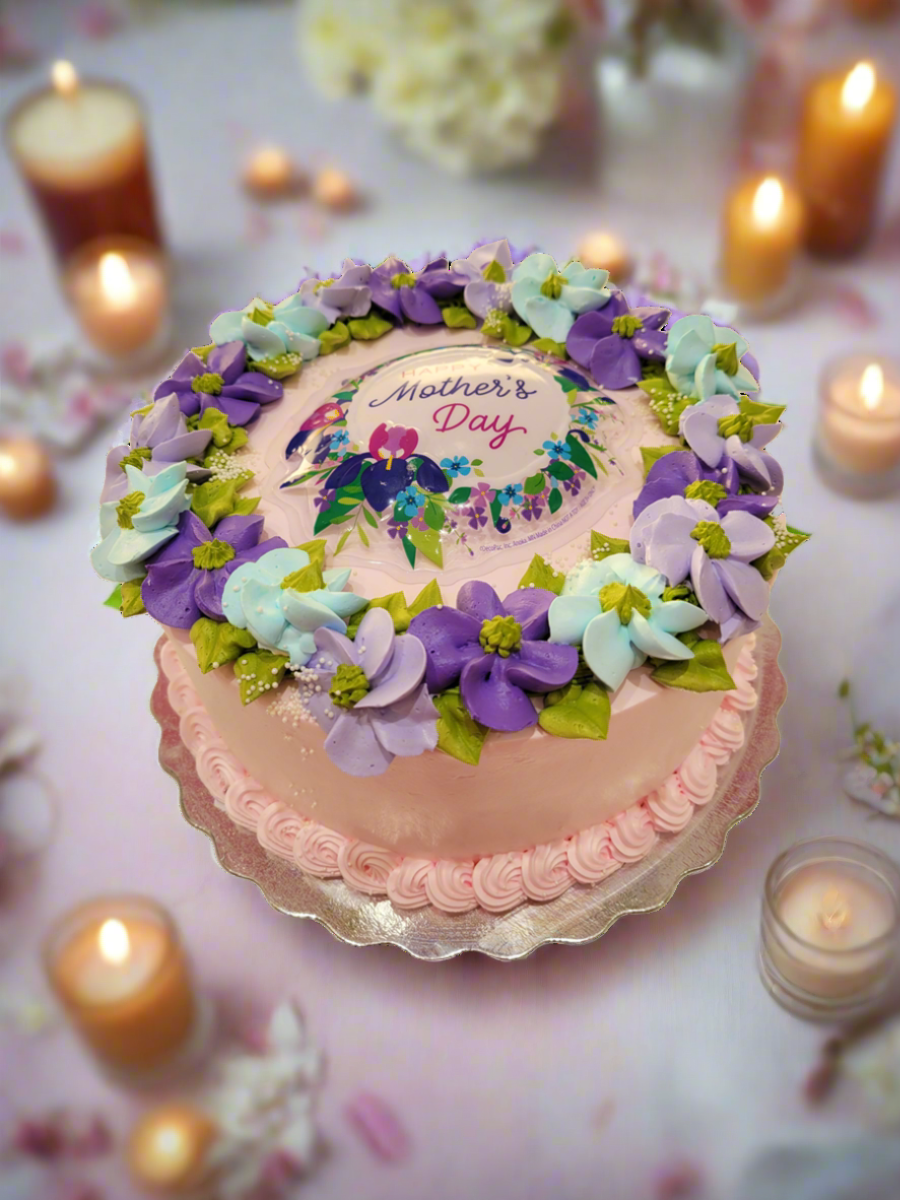 Purple & Blue Mother's Day Cake
