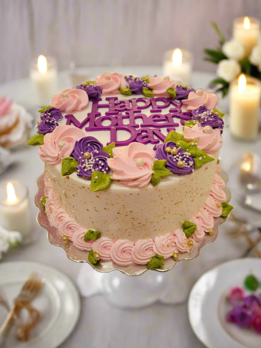 Purple Mother‚Äôs Day Cake