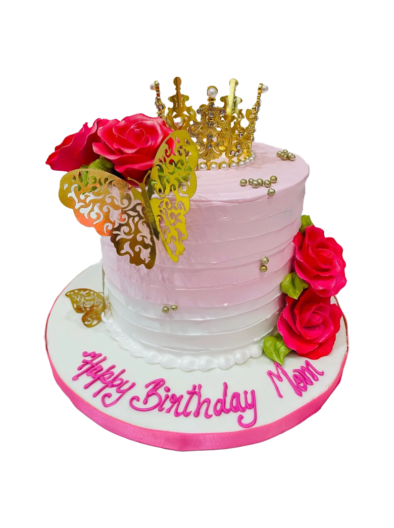 Queen Mommy Crown Cake