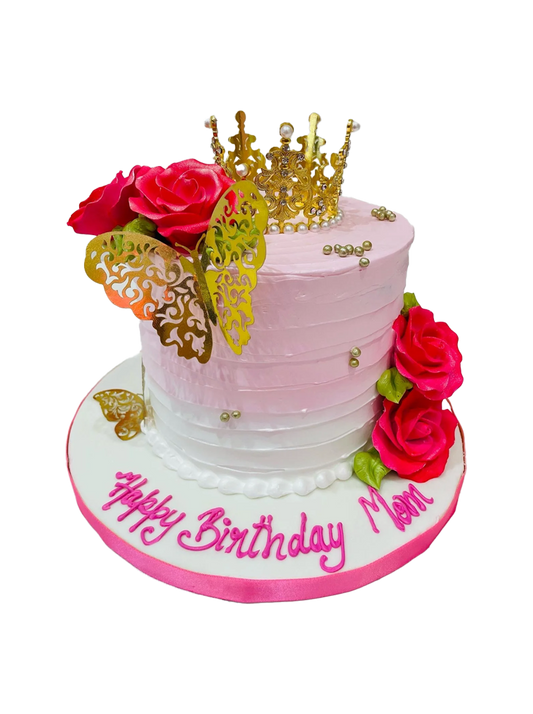 Queen Mommy Crown Cake