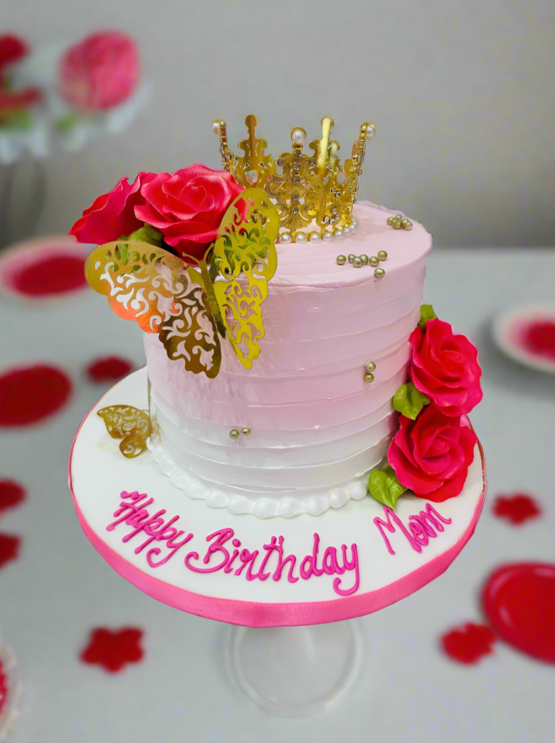 Queen Mommy Crown Cake