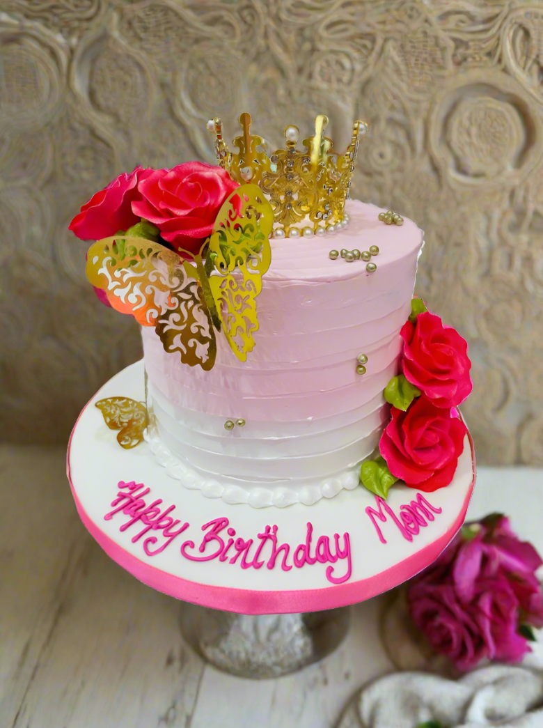 Queen Mommy Crown Cake