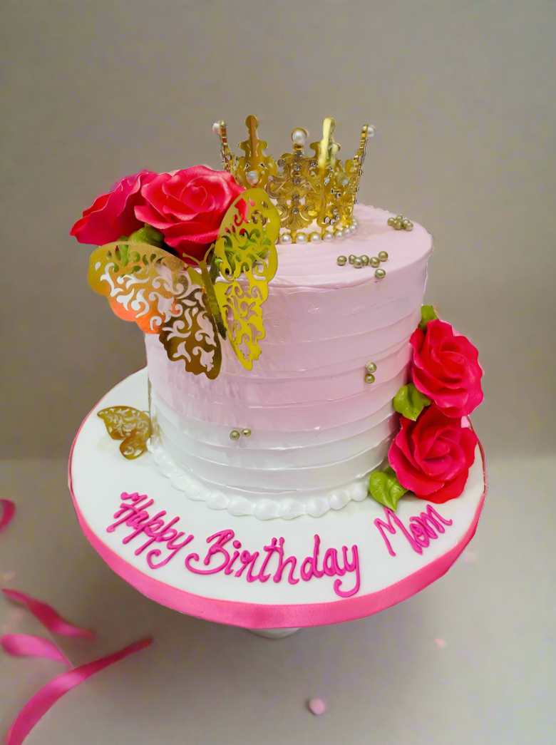Queen Mommy Crown Cake