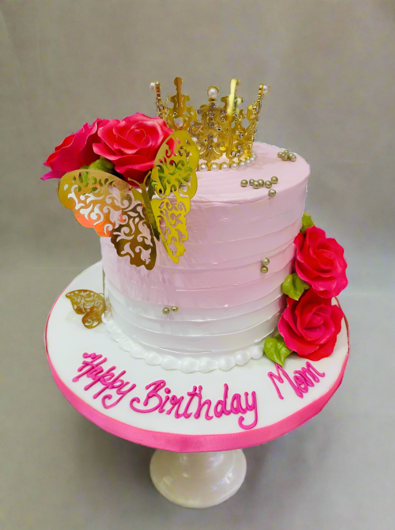 Queen Mommy Crown Cake