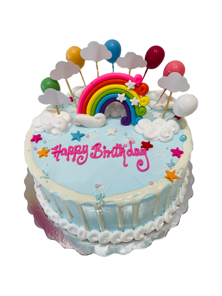 RAINBOW CREAM CAKE