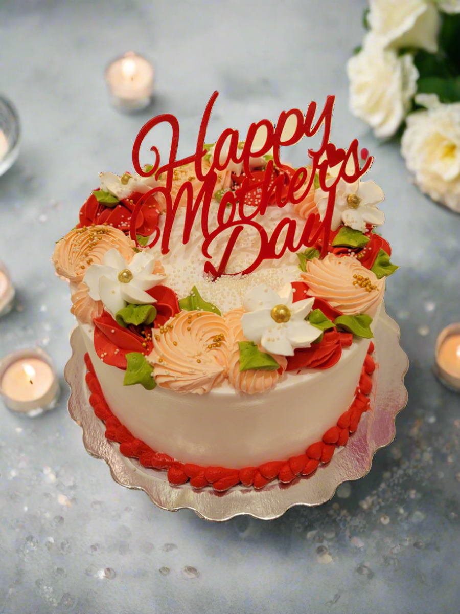 Red Mother's Day Cake