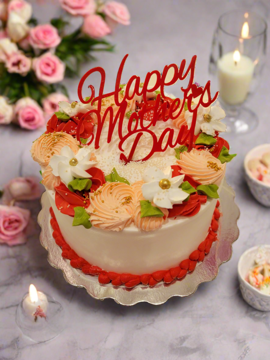 Red Mother's Day Cake