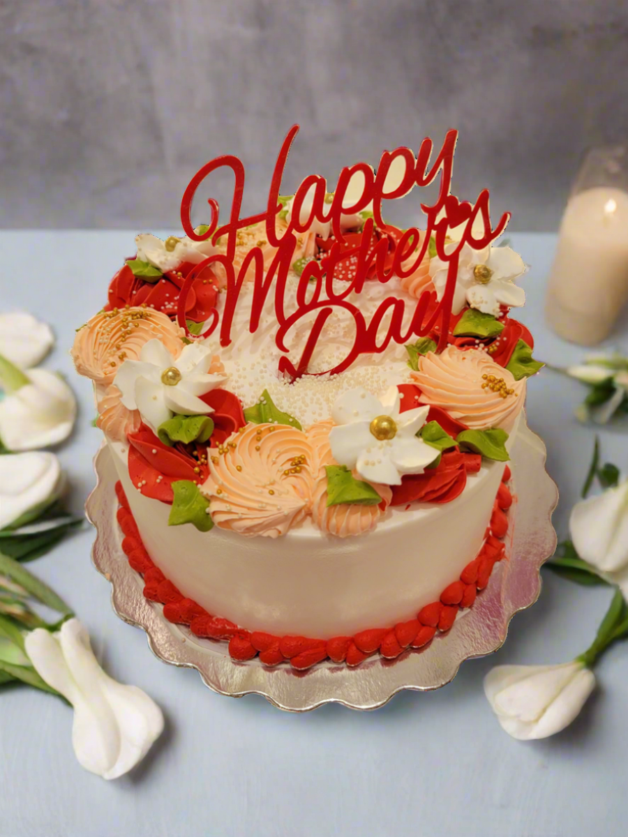 Red Mother's Day Cake