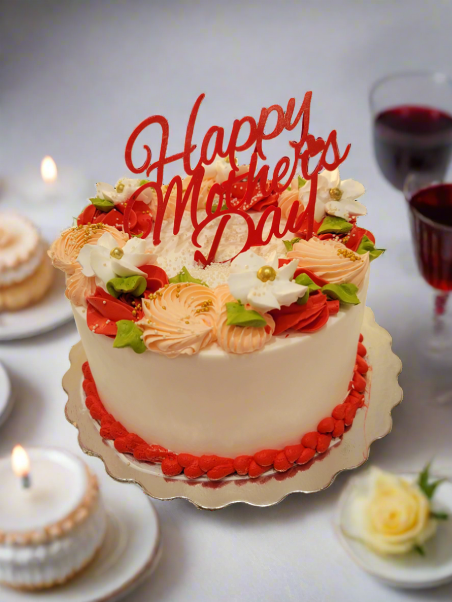 Red Mother's Day Cake