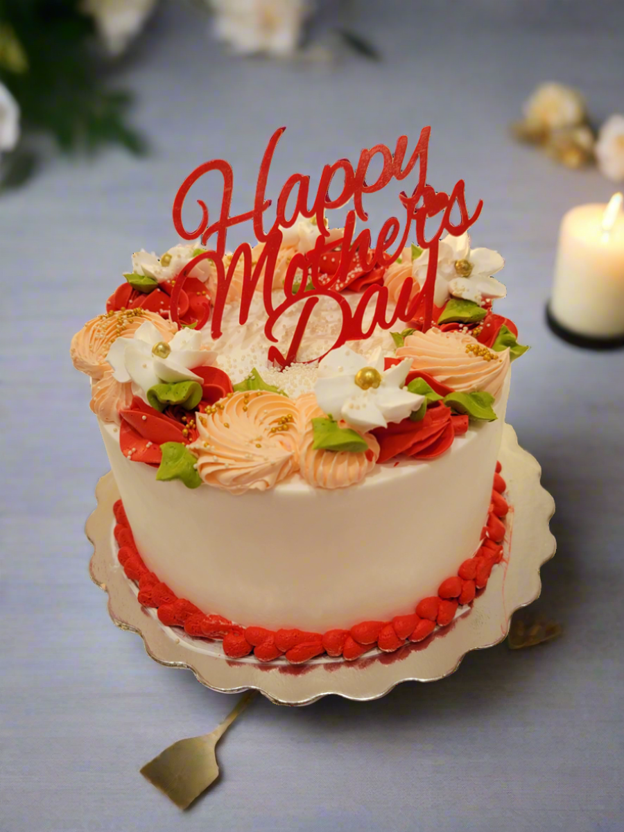 Red Mother's Day Cake