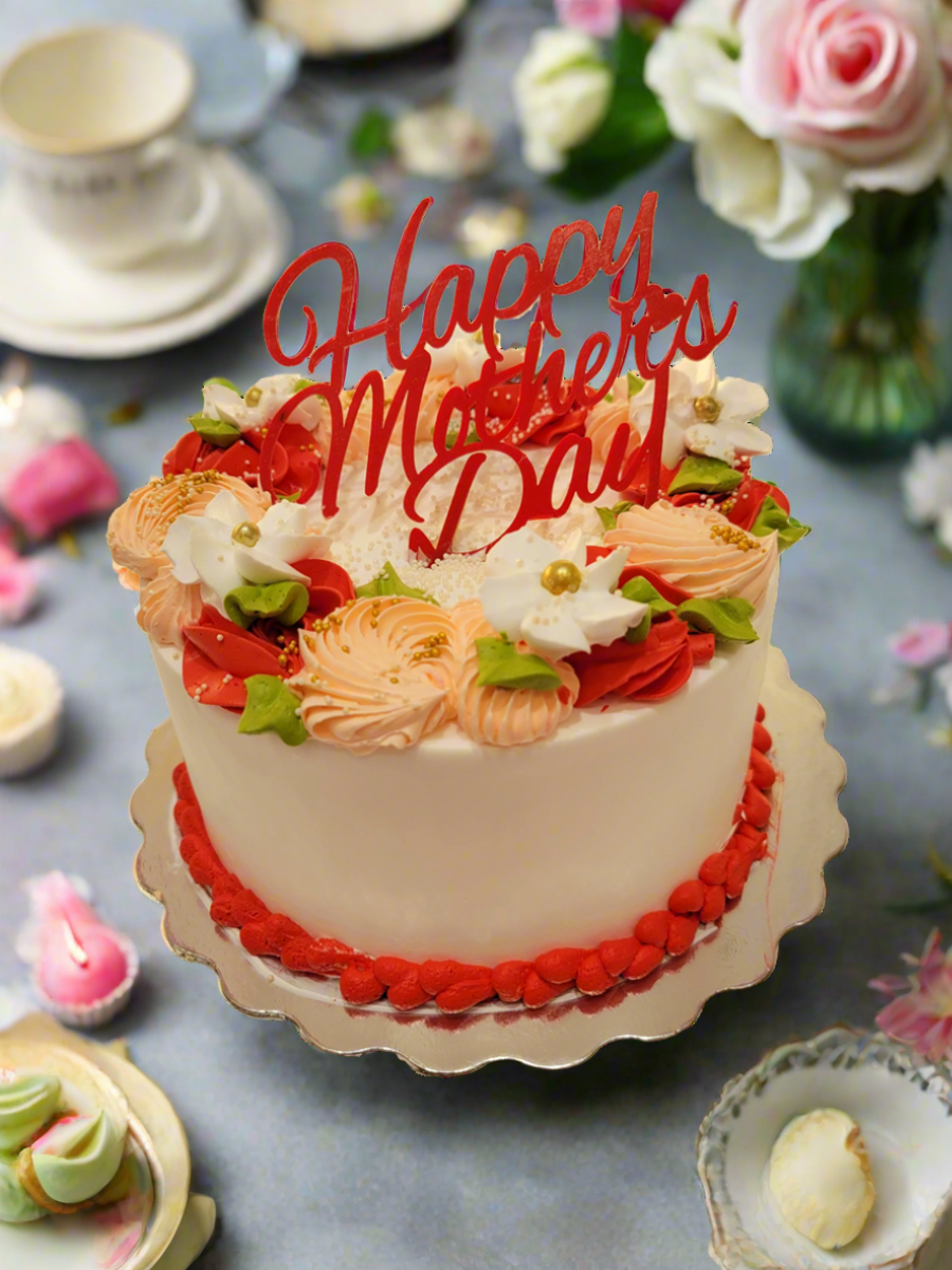 Red Mother's Day Cake