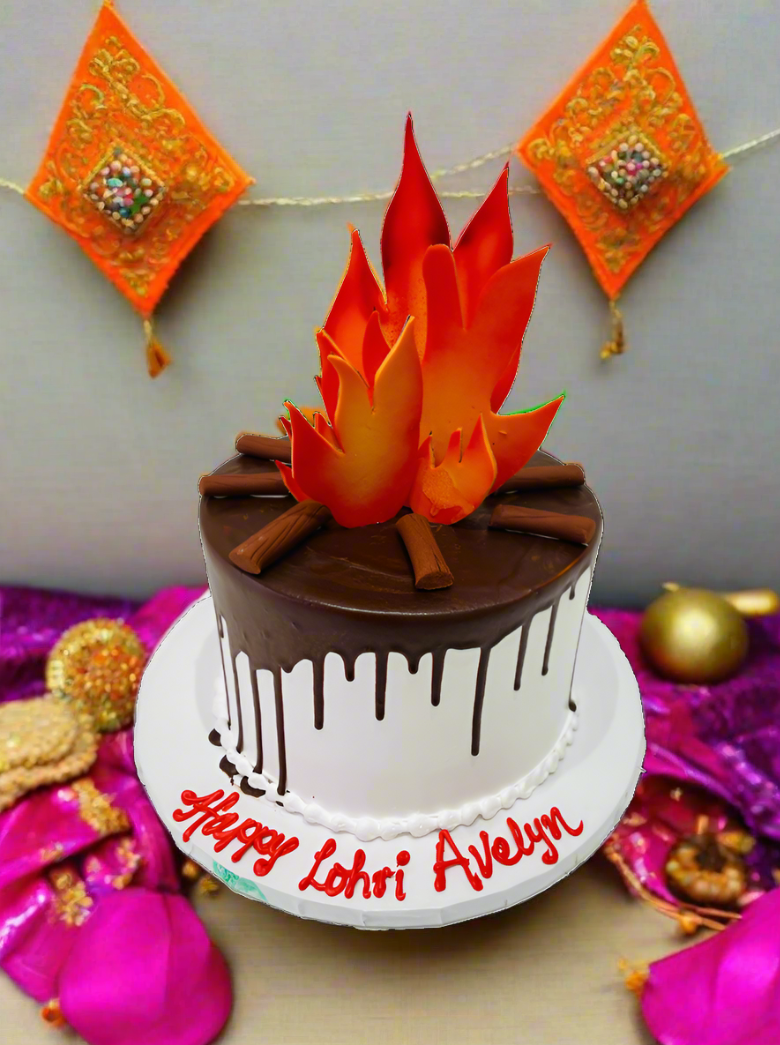 Choco Dripping Lohri Cake