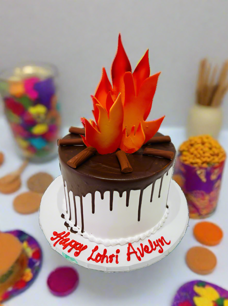 Choco Dripping Lohri Cake