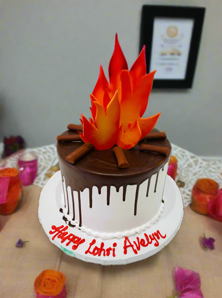 Choco Dripping Lohri Cake