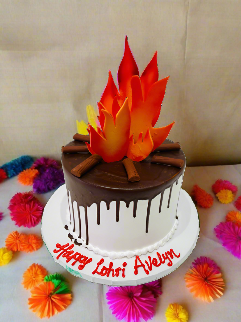Choco Dripping Lohri Cake