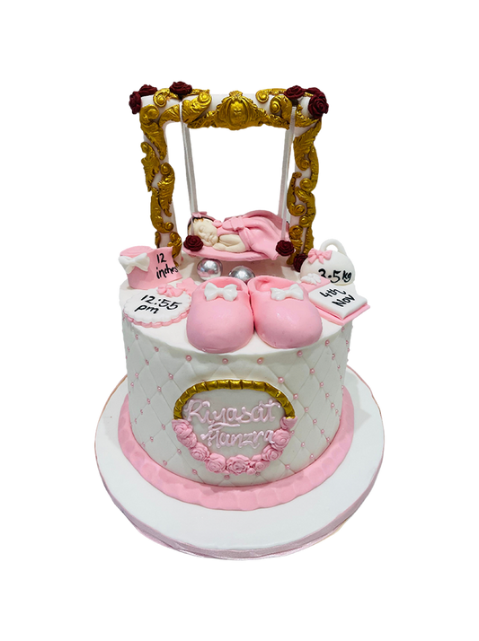 Risayat Baby Details Fondant Cake