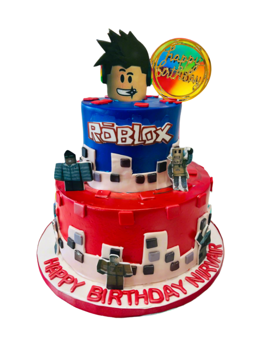 Roblox Cream Tiered Cake