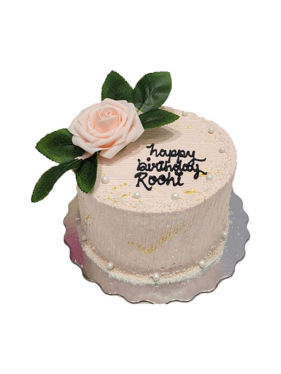 Roohi Peach Birthday Cake