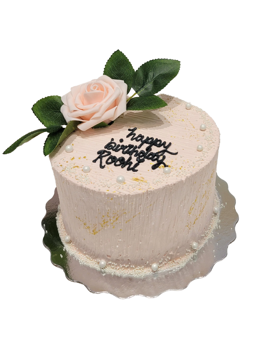Roohi Peach Birthday Cake