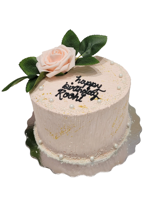 Roohi Peach Birthday Cake