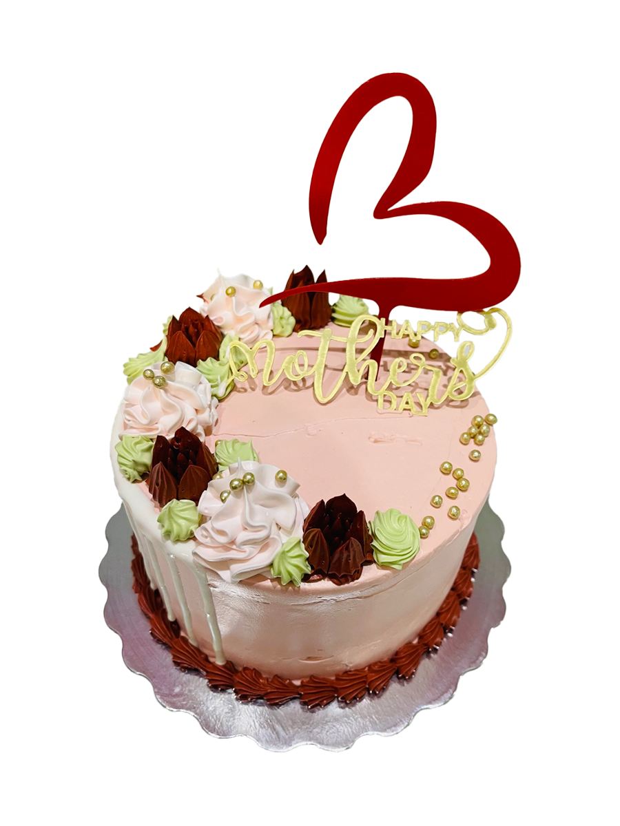 Rose Gold Mother's Day Cake