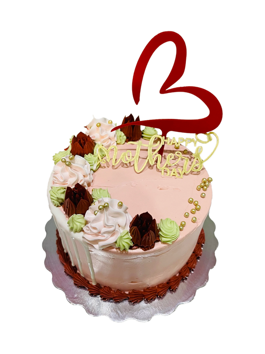 Rose Gold Mother's Day Cake