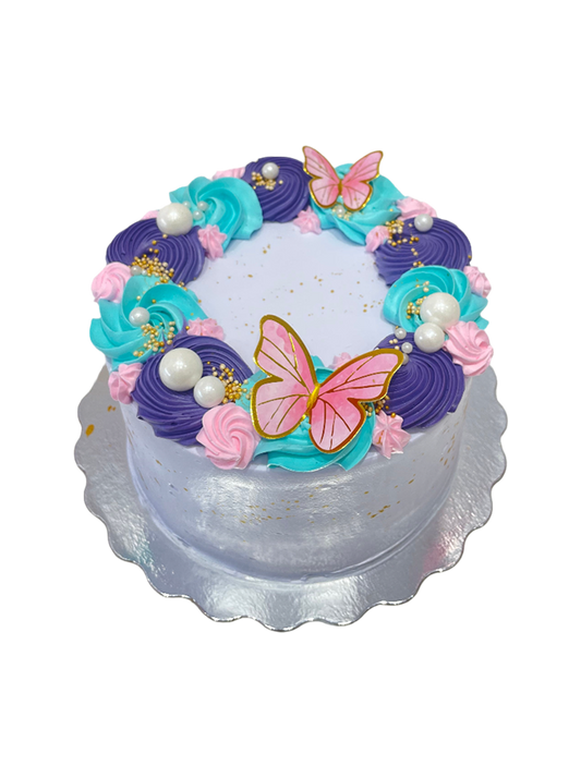 Lavender Butterfly Cake